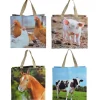 Online ESSCHERT DESIGN Sac de course animaux ferme 39,5x14,5x40 cm