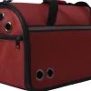 Outlet BOBBY Sac de transport pour chat ou petit chien coloris rouge Week-end - Taille M