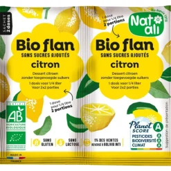 NATALI Sachet de flan en poudre bio goût citron - 10 g