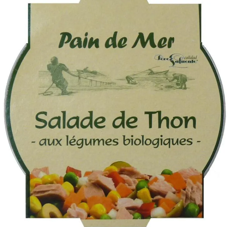 Sale PAIN DE MER Salade de thon aux légumes biologiques - 250 g