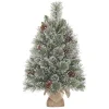 Clearance EDELMAN Sapin de Noël artificiel givré avec toile de jute Vandans