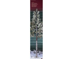Sale KAEMINGK Sapin lumineux enneigé à 96 LED blanc chaud pour extérieur - Ø 70 x H 180 cm