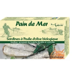 New PAIN DE MER Sardines à l’huile d’olive biologique - 120 g