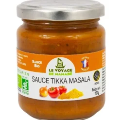 Hot LE VOYAGE DE MAMABÉ Sauce tikka masala bio Le voyage de Mamabé - 200 g