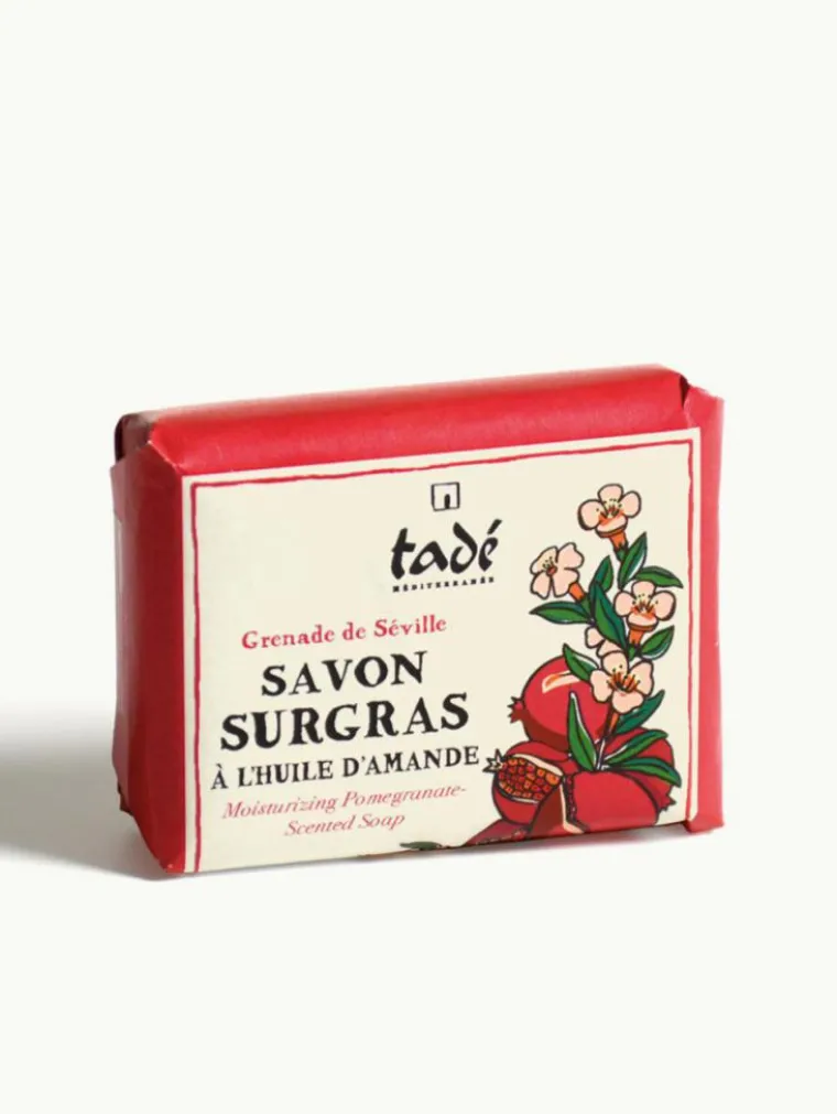 Sale TADE Savon surgras bio à l’huile d’amande parfum Grenade de Séville Tadé – 100 g