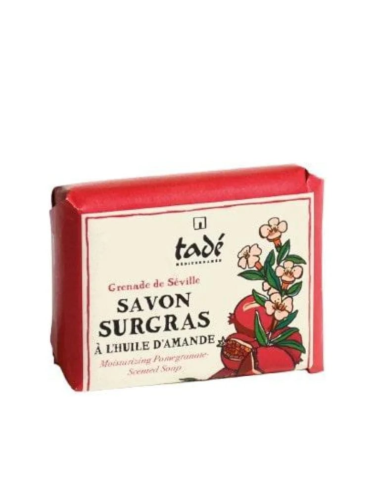 Sale TADE Savon surgras bio à l’huile d’amande parfum Grenade de Séville Tadé – 100 g