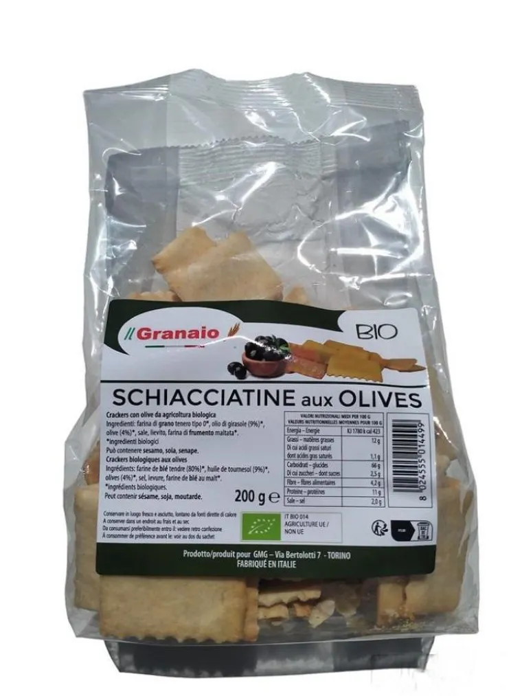 New IL GRANAIO Schiacciatine olive bio - 200 g