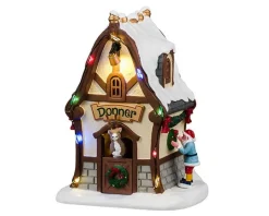 Discount LEMAX Scénette pour village de Noël Santa’s wonderland La maison de Donner