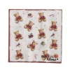 Clearance BOLTZE Serviettes en papier blanches à motifs ourson Bailey x 20 - 16,5 x 16,5 cm