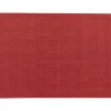 Online WINKLER Set de table Canna coloris rouge en polyester - 33 x 45 cm