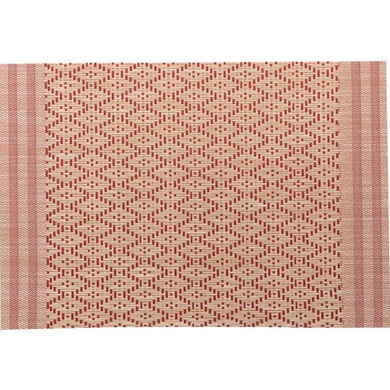 Outlet WINKLER Set de table coloris naturelouge en PVC Kadra – 33 x 45 cm