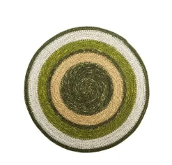 Sale Set de table lignes coloris multicolore en osier - 35 cm