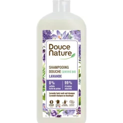 Clearance DOUCE NATURE Shampooing douche Lavande certifié Bio - 1 L