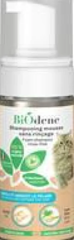Sale BIODENE Shampooing mousse pour chat sans rinçage Biodène – 125 ml