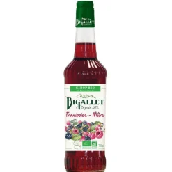 New BIGALLET Sirop de framboise-mûre bio 70 cl