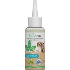 New BIODENE Soin nettoyant oreilles pour chien et chat Biodène – 100 ml