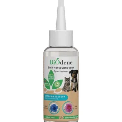 Sale BIODENE Soin nettoyant yeux pour chien et chat Biodène – 100 ml