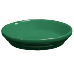 Online DECOLINES Soucoupe de pot en terre cuite émaillée vert forest - Ø 24 cm