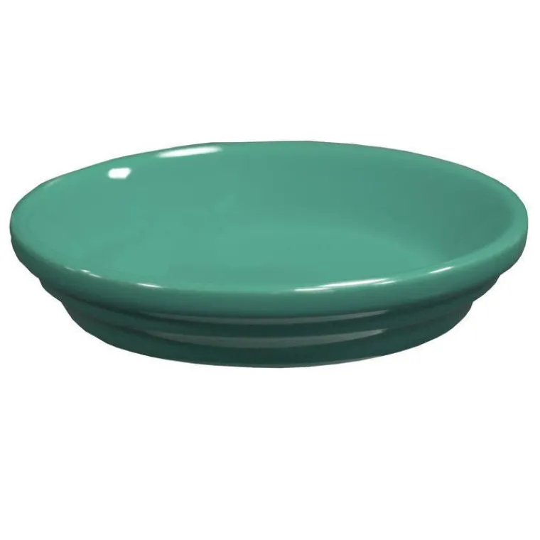 DECOLINES Soucoupe pot horticole vert amande Ø 17 x H 3 cm