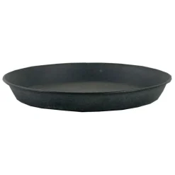 Discount DECOLINES Soucoupe pour pot Reb Anthracite Mat - Ø 26,5 cm x H3,5 cm