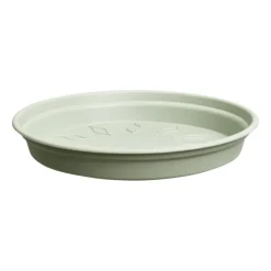 Clearance ELHO Soucoupe ronde en plastique vert pierre green Basics - Ø 14 cm