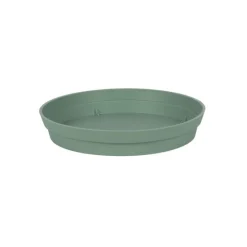 Hot EDA Soucoupe ronde en polypropylène vert laurier Toscane - Ø 22,5 cm