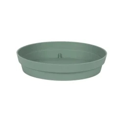 Best EDA Soucoupe ronde en polypropylène vert laurier Toscane - Ø 18,5 cm