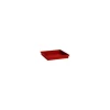 New EDA Soucoupe Toscane carree Rouge rubis L26,7x l26,7x H3 cm