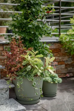 Clearance EDA Soucoupe vert kaki pour pot Poetic Joy 40 - Ø 30 x H 3,8 cm