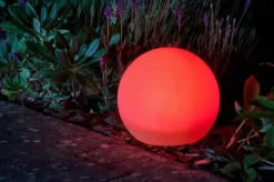 SMART GARDEN Sphère pour jardin couleurs changeantes coloris multicolore effet blanc froid en plastique Smartgarden - 23 x 25 x 25 cm