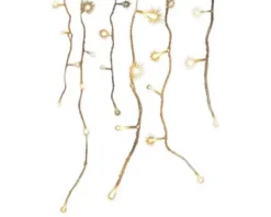 Online BLACHÈRE ILLUMINATION Stalactite lumineuse classique connectable x3 à 160 LED blanc chaud sur câble blanc - 8 x 0,50 m