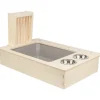 Sale TRIXIE Station mangeoire pour lapin et petit rongeur en bois non traité – 70 x 41 x 47 cm