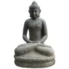 Clearance DÉCORIALE Statue de jardin Bouddha assis H 60 cm