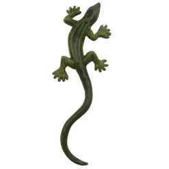 New ATELIER DES CIGALES Statue de jardin lézard vert nuancé L 26 cm