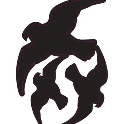 Hot DÉCAMP' Stickers pour fenêtres anticollisions des oiseaux - lot de 3 silhouettes d'oiseaux