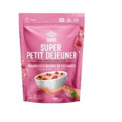 Clearance ISWARI Super petit déejeuner bio framboise, beurre de cacahuète - 360 g
