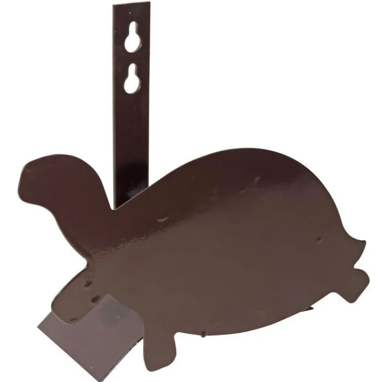 Outlet DUCHESNAY Support tuyau métal mural tortue marron