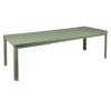 Online FERMOB Table 2 allonges en aluminium coloris cactus Oléron - 155/255 x 100 x 74 cm
