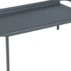 Discount FERMOB Table basse Coolside coloris gris en acier - 115 x 63 cm