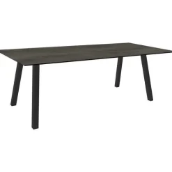 Online STERN Table coloris anthracite/ciment en aluminium Interno - 220 x 100 cm