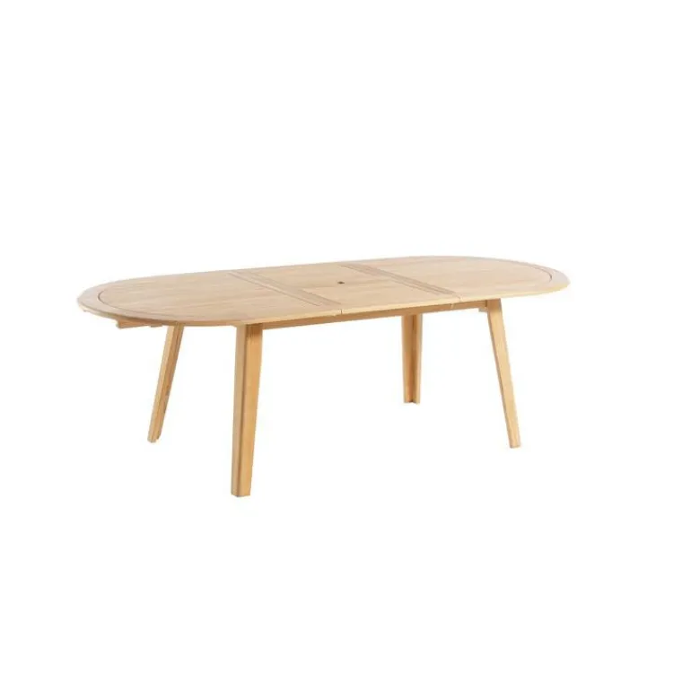 Sale Table coloris beige en teck - 180 x 240 x 100 cm