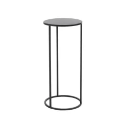 Clearance Table de service Quinty en métal noir T1 Edelman Hollande - Ø 22 x 50 cm