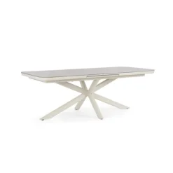 Discount BIZZOTTO Table extensible en aluminium et pierre sintérisée Pascal Pélican