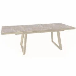 Table Malo avec rallonge automatique en aluminium - 180 x 240 x 100 cm