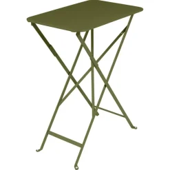 Hot FERMOB Table pliante Bistro coloris vert en acier - 37 x 57 x 74 cm