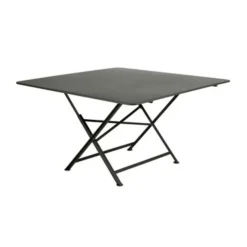 New FERMOB Table pliante Cargo en acier - 128 x 128 x74 cm