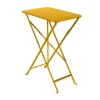 Online FERMOB Table pliante coloris jaune en acier Bistro - 37 x 57 x 74 cm
