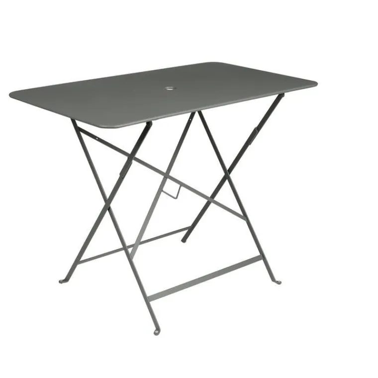 Outlet FERMOB Table pliante en acier coloris romarin Bistro - 97 x 57 x 74 cm