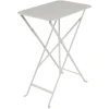 New FERMOB Table pliante rectangulaire en acier coloris gris Bistro - 37 x 57 x 74 cm