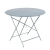 Hot FERMOB Table ronde pliante Bistro en acier coloris gris orage Ø 96 cm